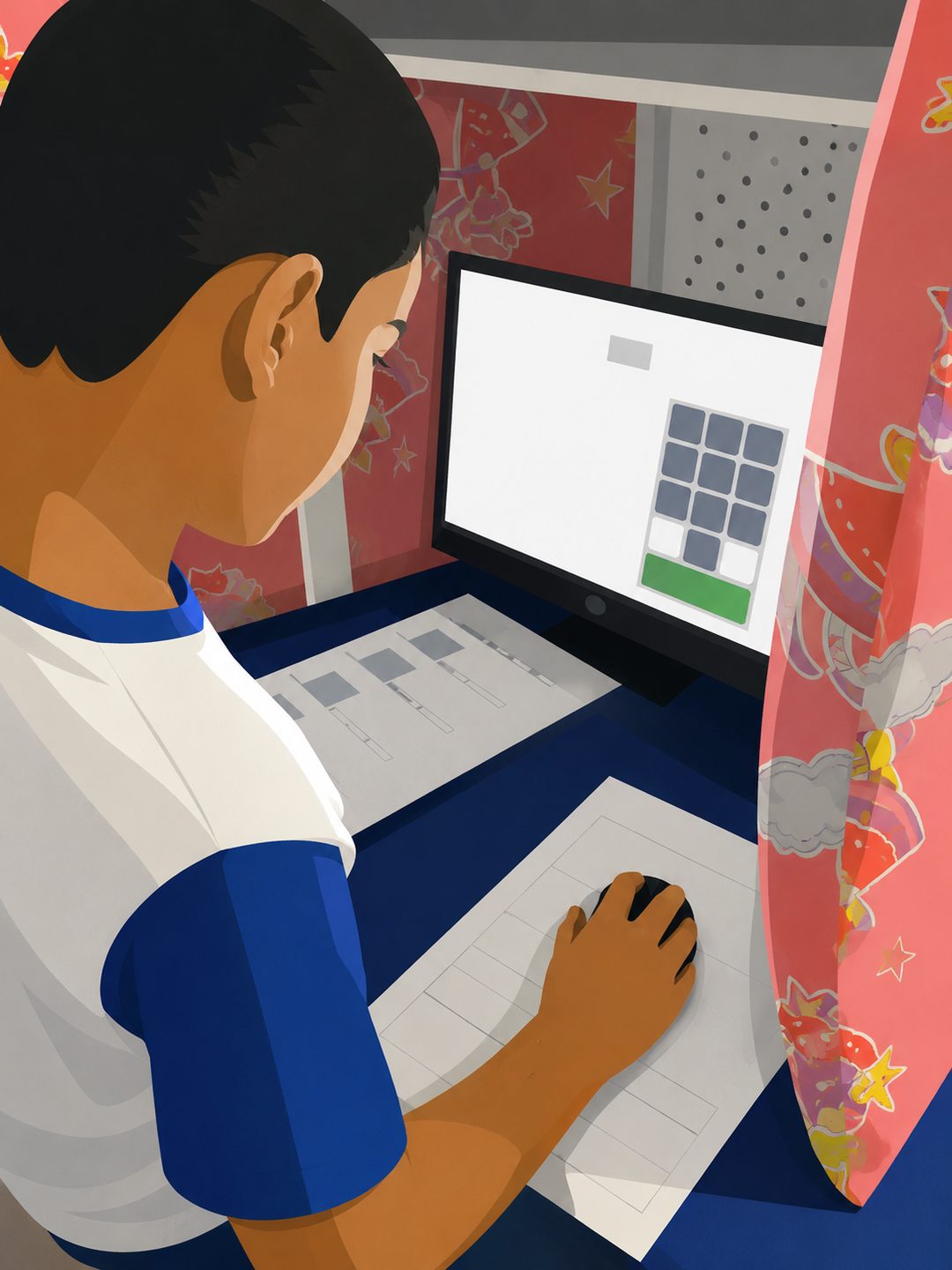 Experiência real adaptada por IA de votação pedagógica com apoio de tela e computador