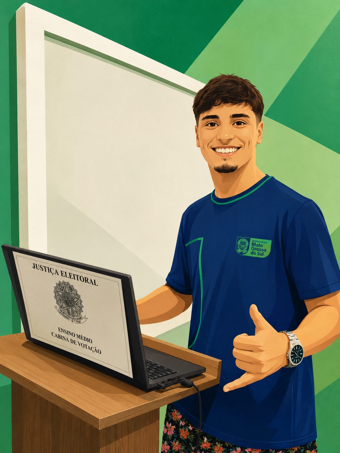 Experiência real adaptada por IA de culminância de projeto eleitoral