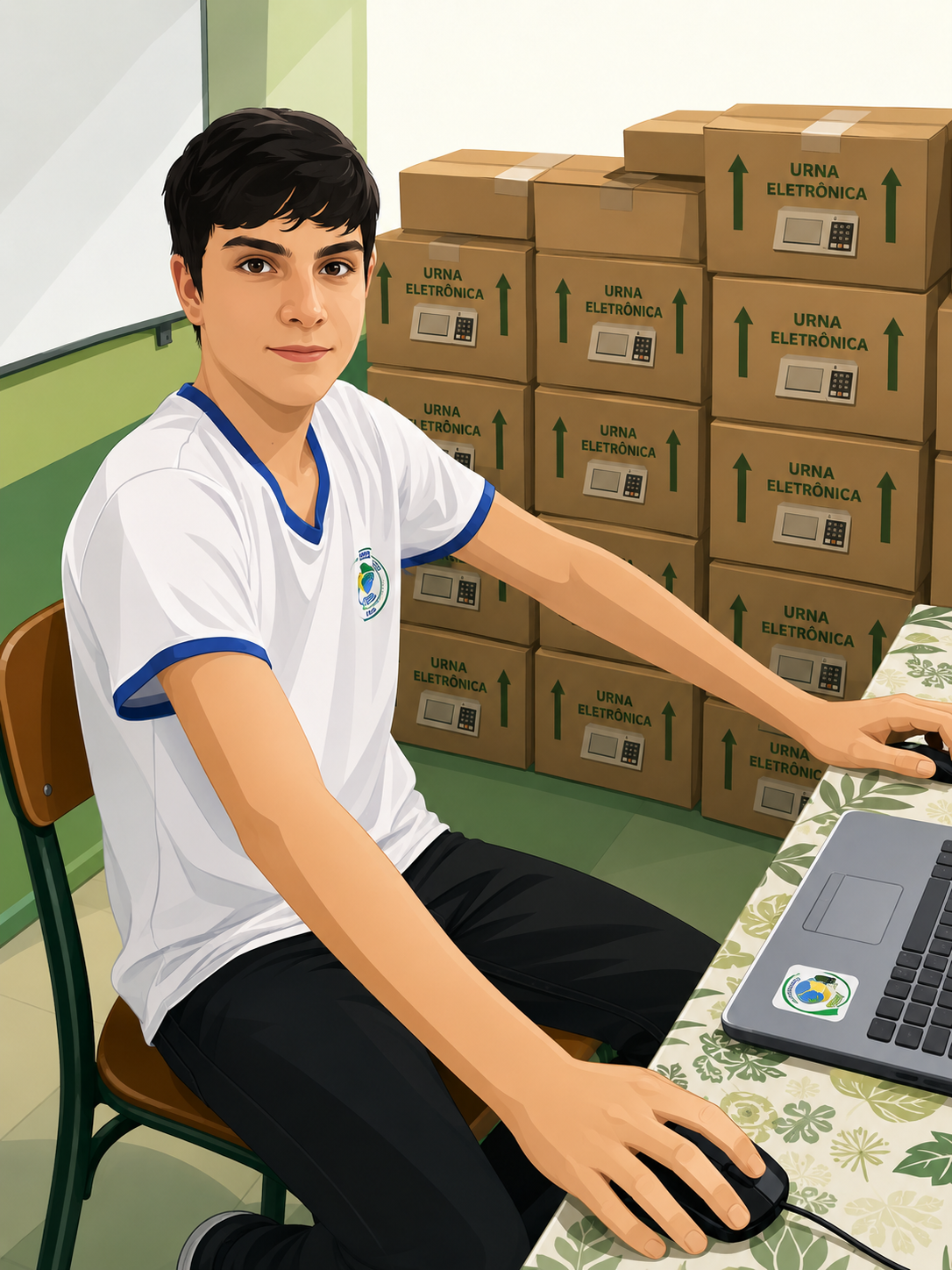 Uma escola pequena também pode fazer uma eleição organizada